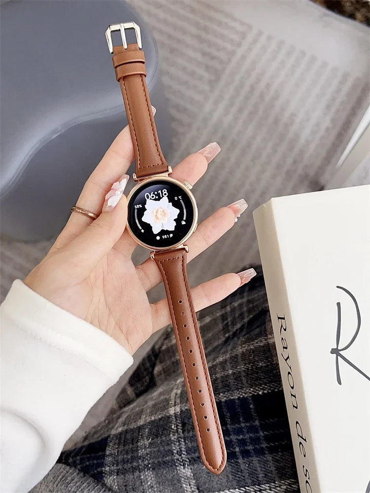 Alça de couro 'Signature'