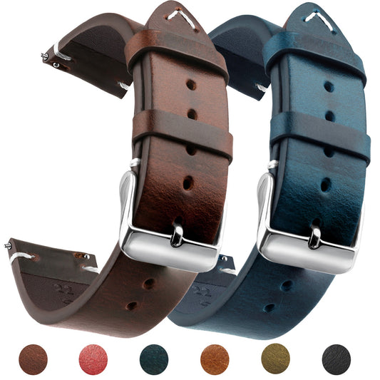 Pulseira vintage de couro